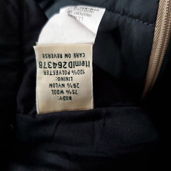 LL Bean Wool Plaid Tartan Skirt 14 Petite Straight Coral Orange Pink Wine Preppy - Picture 4 of 5